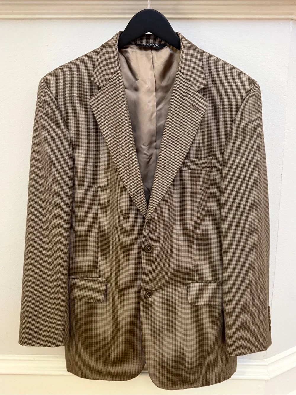 Jos. A. Bank Brown/Tan Micro-Pattern Sport Coat
